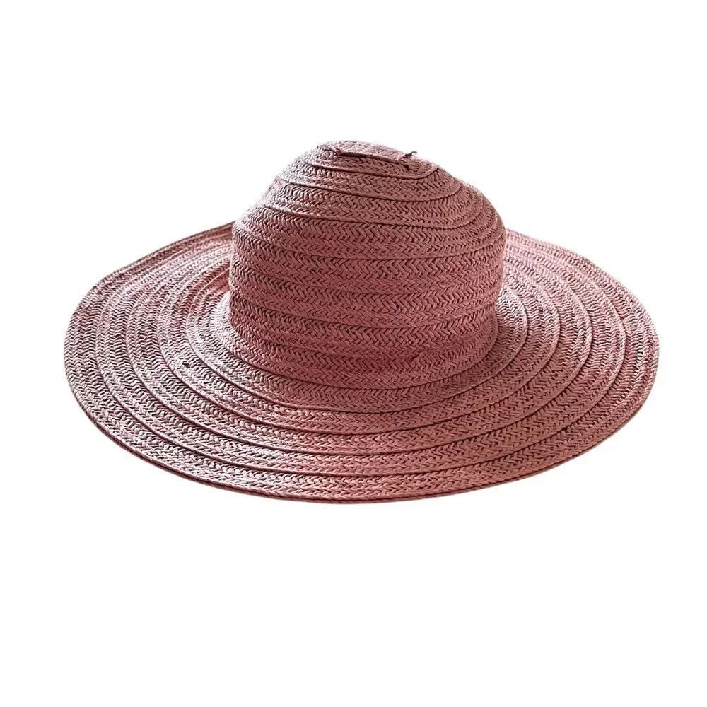 LC Lauren Conrad Wide Brim Floppy Straw Beach Hat